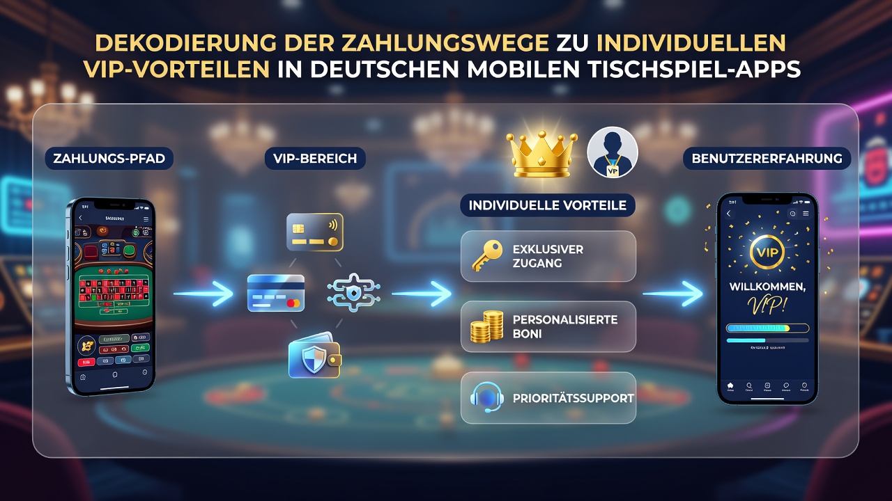 Darstellung von VIP-Belohnungen und mobilen Zahlungssystemen