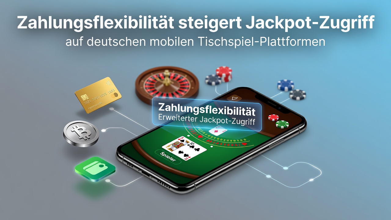 Zahlungsflexibilität in mobilen Tischspielen mit Fokus auf Jackpot-Zugang