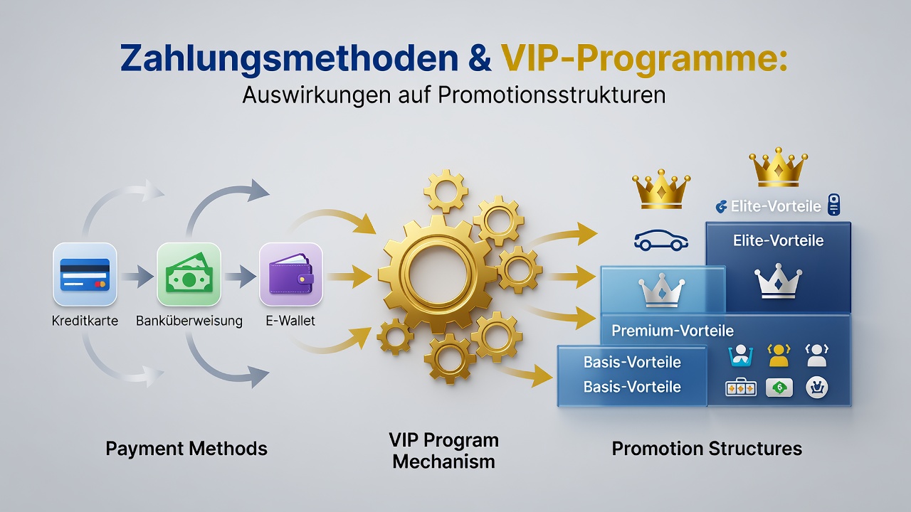 Illustration der Auswirkungen verschiedener Zahlungsmethoden auf VIP-Strukturen in mobilen Casinos