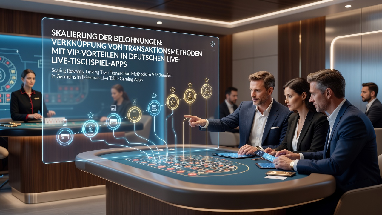 Darstellung von Zahlungsmethoden und VIP-Belohnungen in mobilen Live-Tischspiel-Apps