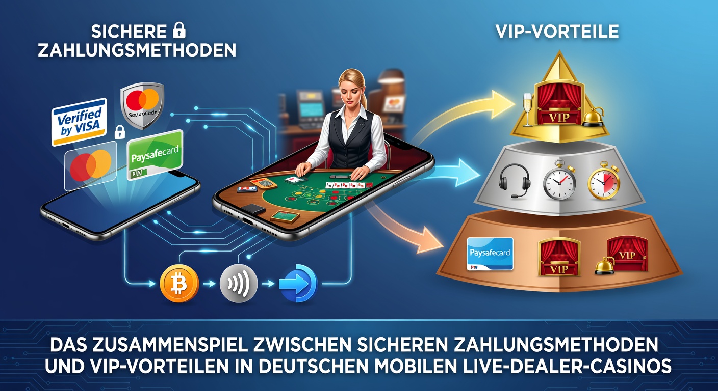 Sichere Zahlungsmethoden und VIP-Benefits in deutschen mobilen Live-Dealer-Casinos